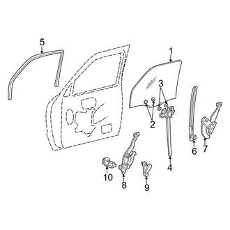 Ford OE - Front Door - Glass & Hardware