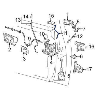 Ford OE - Front Right Door Lock Operating Rod