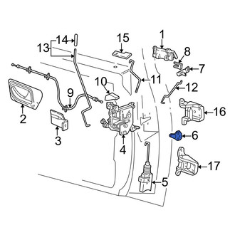 Ford OE - Front Door Lock Striker Plate