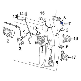 Ford OE - Door Lock Cylinder Clip