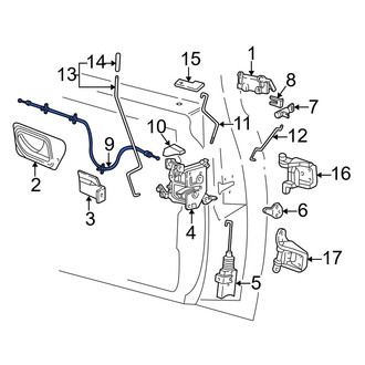 Ford OE - Front Right Door Latch Cable