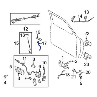 Ford OE - Front Left Door Lock Operating Rod
