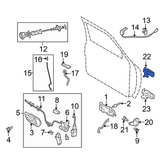Ford OE - Front Upper Door Hinge