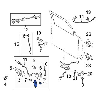 Ford OE - Front Left Door Latch Assembly