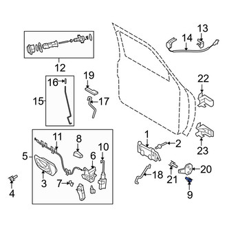 Ford OE - Front Door Latch Screw
