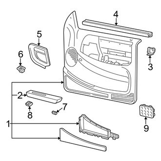 Ford OE - Front Door - Interior Trim