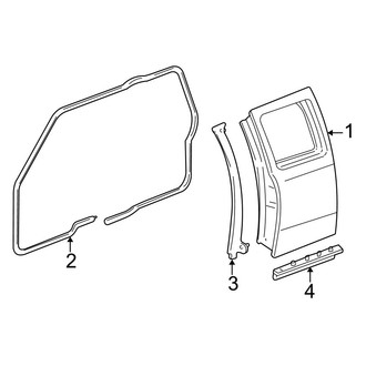 Ford OE - Rear Door - Door & Components (SuperCab)