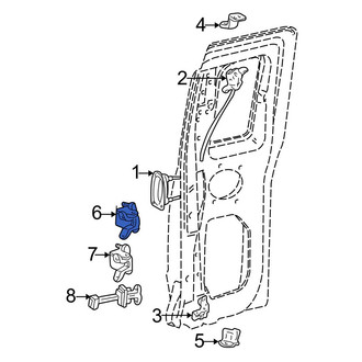 Ford OE - Rear Left Upper Door Hinge