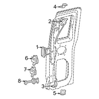 Ford OE - Rear Door - Lock & Hardware (Edge / XL / XLT SuperCab)