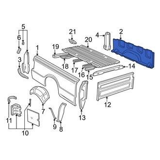 Ford OE - Rear Left Outer Truck Bed Panel