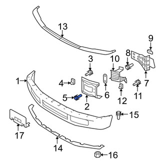 Ford OE - Bumper Face Bar Mount Bolt