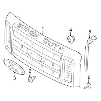 Ford OE - Grille & Components (Crew Cab)