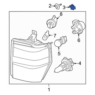 Ford OE - Headlight Fastener Clip