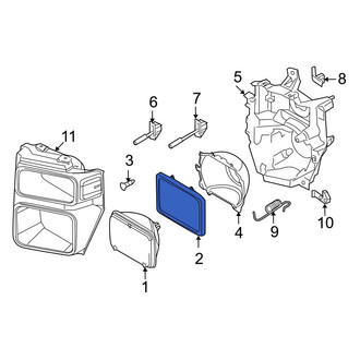 Ford OE - Front Headlight Retaining Ring