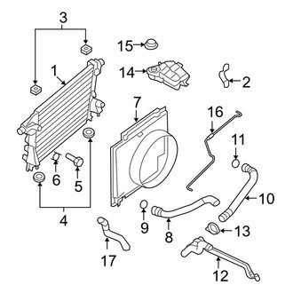 Ford OE - Cooling - Radiator & Components (5.4L)