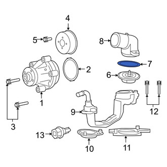 Ford OE - Left Engine Coolant Thermostat Housing Gasket