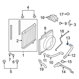 Ford OE - Radiator Coolant Hose Seal