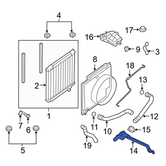 Ford OE - Upper Radiator Coolant Hose