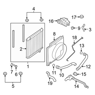 Ford OE - Cooling - Radiator & Components (Crew Cab 6.8L)