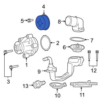 Ford OE - Engine Water Pump Pulley