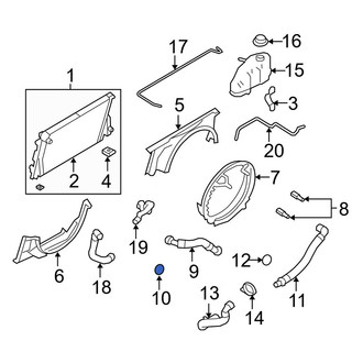 Ford OE - Radiator Coolant Hose Seal