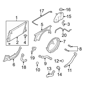 Ford OE - Cooling - Radiator & Components (Crew Cab 6.4L)