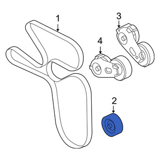 Ford OE - Right Accessory Drive Belt Idler Pulley