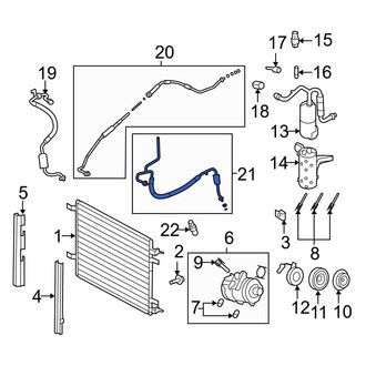 Ford OE - A/C Refrigerant Discharge Hose