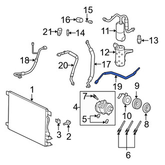 Ford OE - A/C Refrigerant Discharge Hose