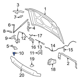 Ford OE - Front Hood Stop Buffer