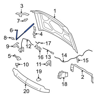 Ford OE - Hood Lift Support
