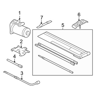 Ford OE - Components under Hood (Jack Storage Compartment), (Crew Cab)