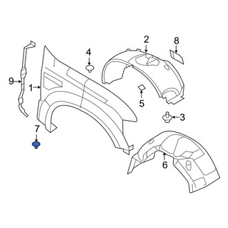 Ford OE - Bumper Cover Spacer Panel Clip