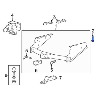 Ford OE - Trailer Hitch Receiver Bolt