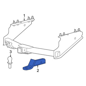 Ford OE - Rear Trailer Hitch Ball Mount