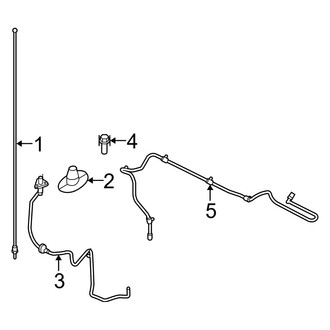 Ford OE - Electrical - Antenna (W/O Satellite Radio), (Crew Cab)