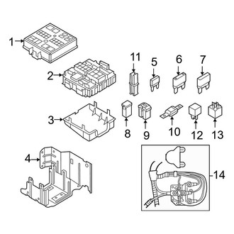 Ford OE - Electrical - Fuse & Relay (Engine Compartment), (Crew Cab)