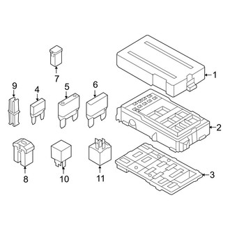 Ford OE - Electrical - Fuse & Relay (Passenger Compartment), (Crew Cab)