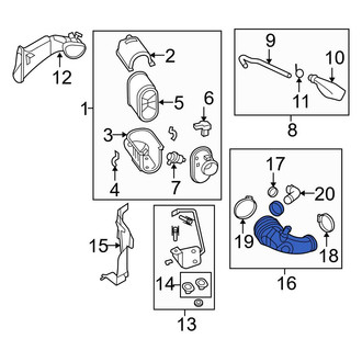 Ford OE - Engine Air Intake Hose