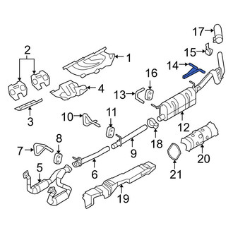 Ford OE - Rear Center Exhaust System Hanger Bracket