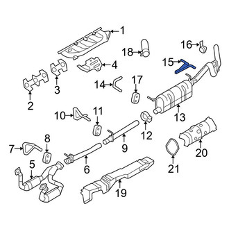 Ford OE - Rear Center Exhaust System Hanger Bracket