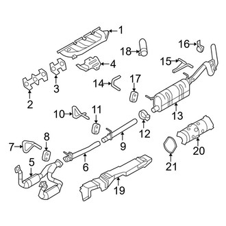 Ford OE - Exhaust System - Exhaust Components (Crew Cab 6.8L)