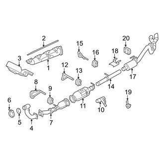 Ford OE - Exhaust System - Exhaust Components (Crew Cab 6.4L)