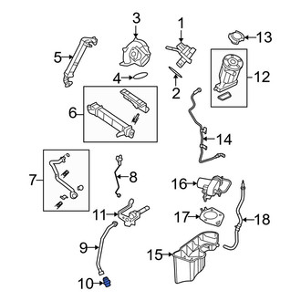 Ford OE - Exhaust Gas Recirculation (EGR) Tube Adapter