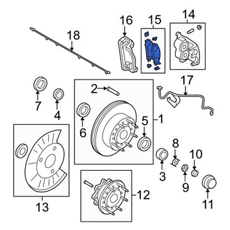 Ford OE - Rear Disc Brake Pad Set
