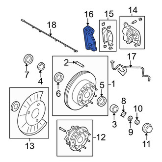 Ford OE - Front Disc Brake Caliper Bracket