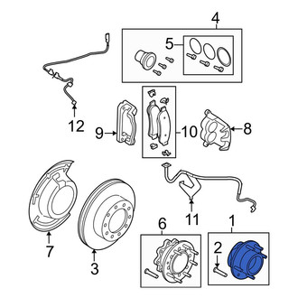 Ford OE - Front Wheel Bearing and Hub Assembly