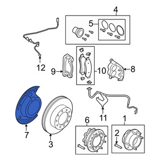 Ford OE - Front Right Brake Dust Shield