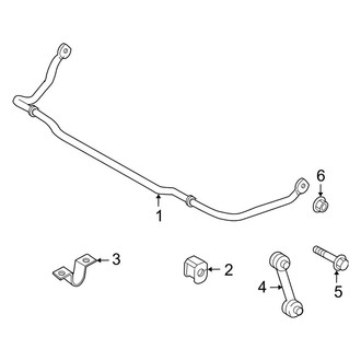 Ford OE - Front Suspension - Stabilizer Bar & Components (Crew Cab 4 X 4)