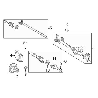 Ford OE - Front Suspension - Carrier & Front Axles (Crew Cab 4 X 4)